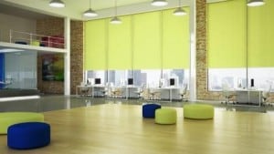 Unicolour Roller Blind Lime
