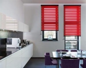 red varisheer blinds
