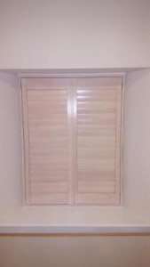 Pine White Wood Stained Shutters Dublin 15