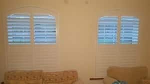 Arched Shutters top open