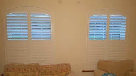 Arched Shutters top open