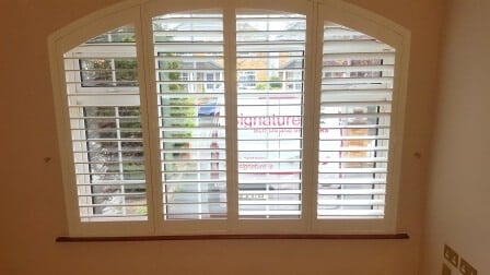 Arched Shutters fitted in Whitehall Dublin 3