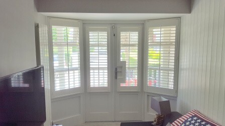 Silk White Shutters installed in Clontarf