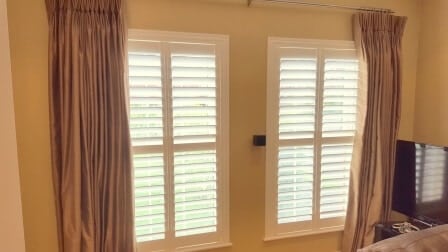 Large Plantation Shutter’s fitted to a large glazing area in Ratoath