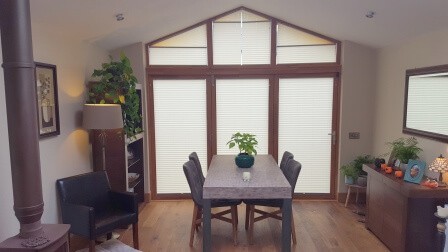 Apex Blinds fitted into a large glazing area in Maynooth