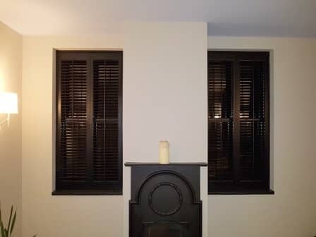 Black and White Shutters fitted in Avoca, Wicklow