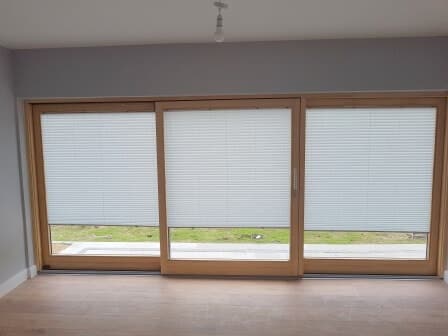 Pleated Window Blinds in Greystones