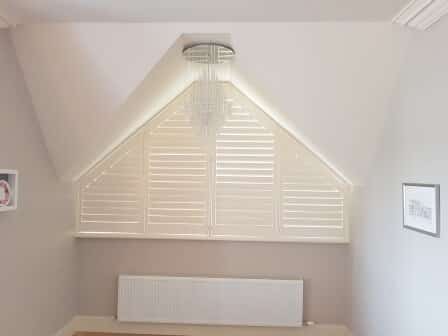 Triangular Wooden Shutters Trim