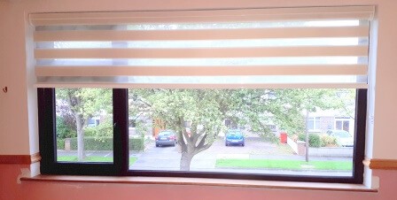 Partly opened roller blinds Raheny, Dublin