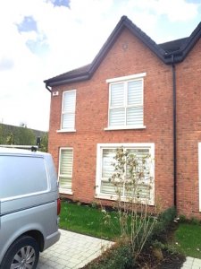 Ashbourne roller blinds from outside