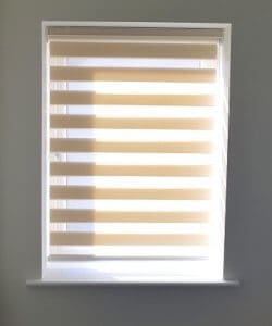 Ashbourne, roller blinds bedroom (open)