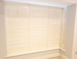 Fully closed shutters sitting room, Greenhills