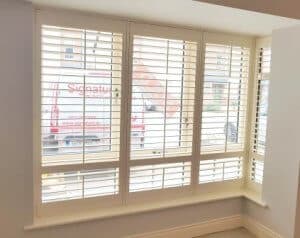 Open shutters sitting room, Greenhills