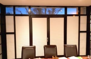 Blinds in a large Glazing area by Signature Blinds
