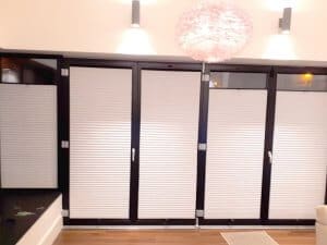 Blinds in a large Glazing area by Signature Blinds