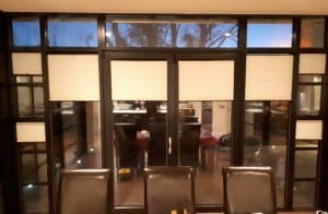 Blinds in a large Glazing area by Signature Blinds