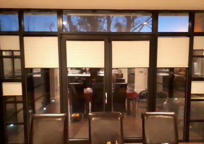 Blinds in a large Glazing area by Signature Blinds