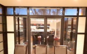 Blinds in a large Glazing area by Signature Blinds