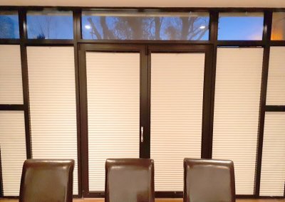 Blinds in a large Glazing area by Signature Blinds