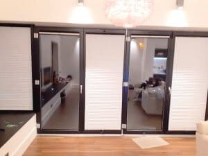 Blinds in a large Glazing area by Signature Blinds