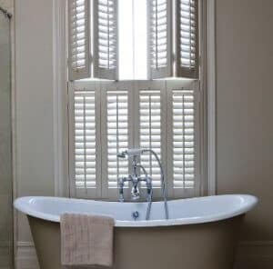 tier on tier bathroom shutter