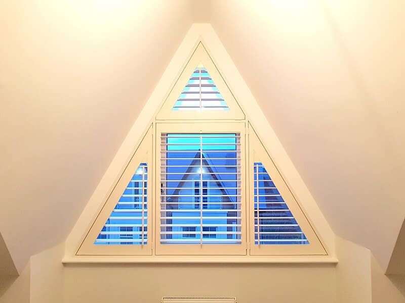 Video of Shaped Triangular Shutters installed in Greystones