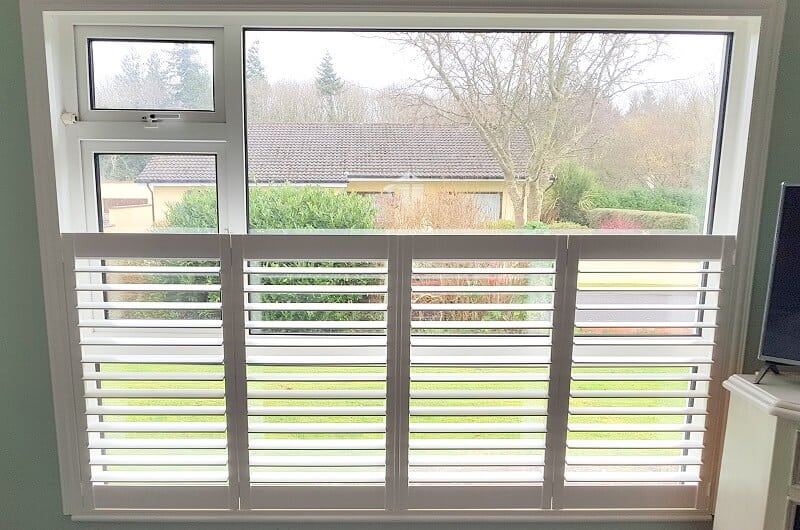 Cafe Style Plantation Shutters in Celbridge Co.Kildare