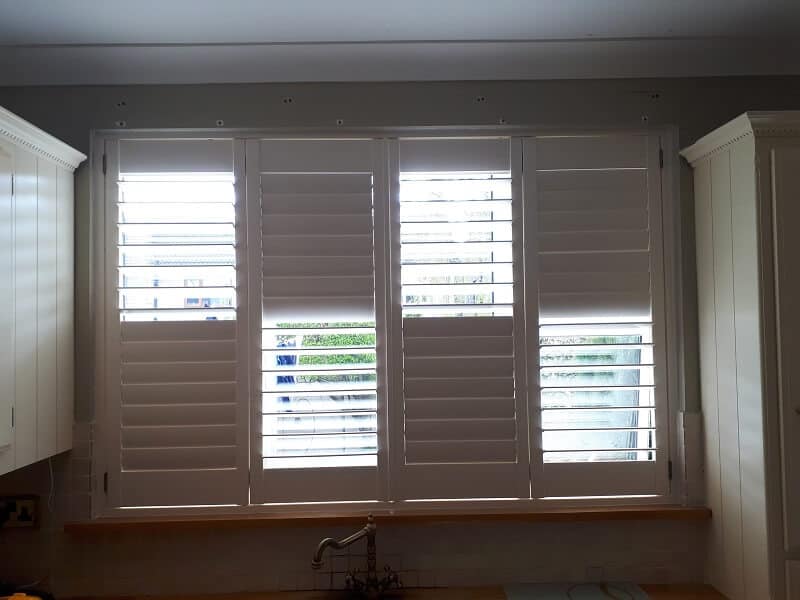 White Plantation Shutters installed in Belgard, Dublin 24