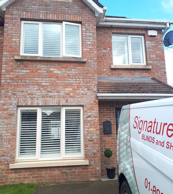 White Plantation Shutters fitted in Celbridge, Co Kildare.