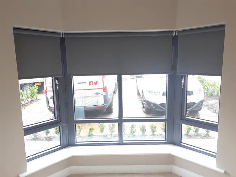 White Venetian Blinds fitted with Roller Blinds in Ratoath ,Co Meath