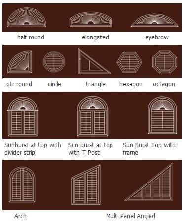 Unique Type of Windows covered by Signature Blinds and Shutters