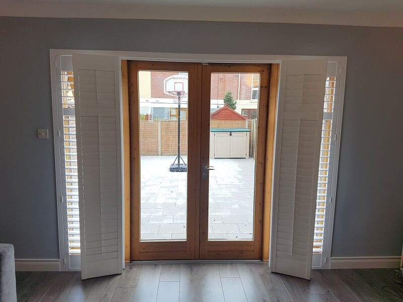 Plantation Shutters fitted onto patio doors, Tyrrelstown, Dublin 15