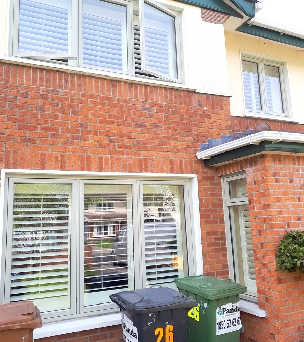 White Plantation Shutters installed in Luttrelstown, Dublin 15