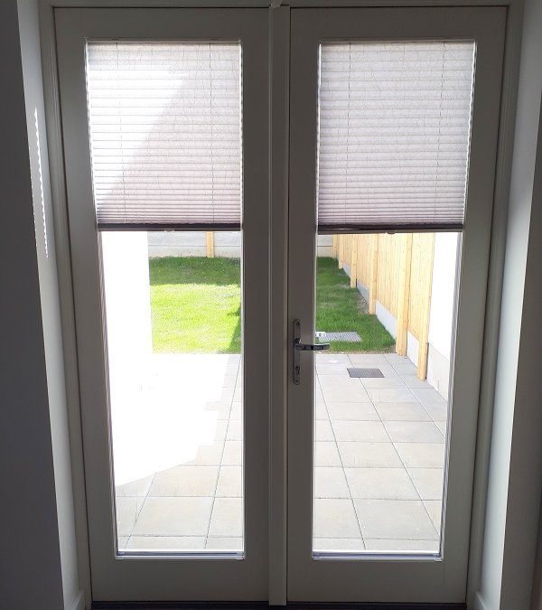 Roller blinds fitted with a pleated blind in Ashtown, Dublin 15.