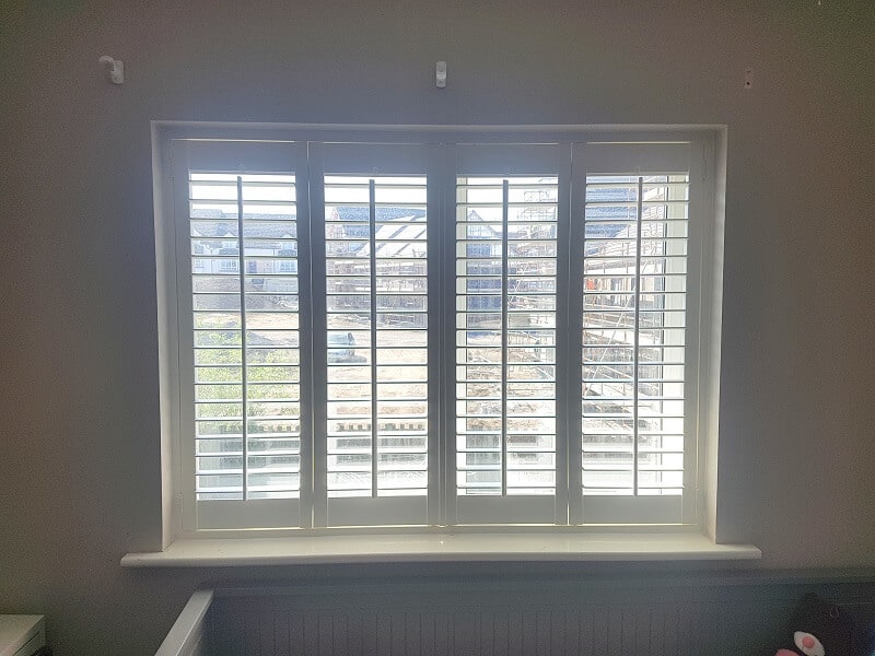 White Plantation Shutters fitted in Swords, Dublin 17.