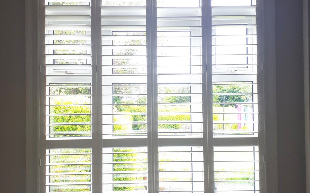 Plantation Shutters fitted onto Patio Door in Ballyroan, Dublin 16