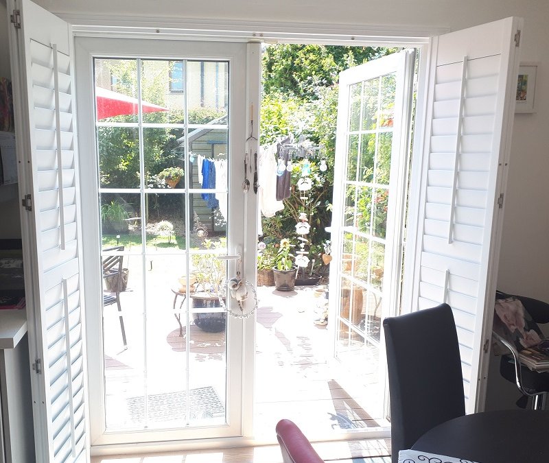 White Plantation Shutters we fitted in Baldoyle, Co Dublin