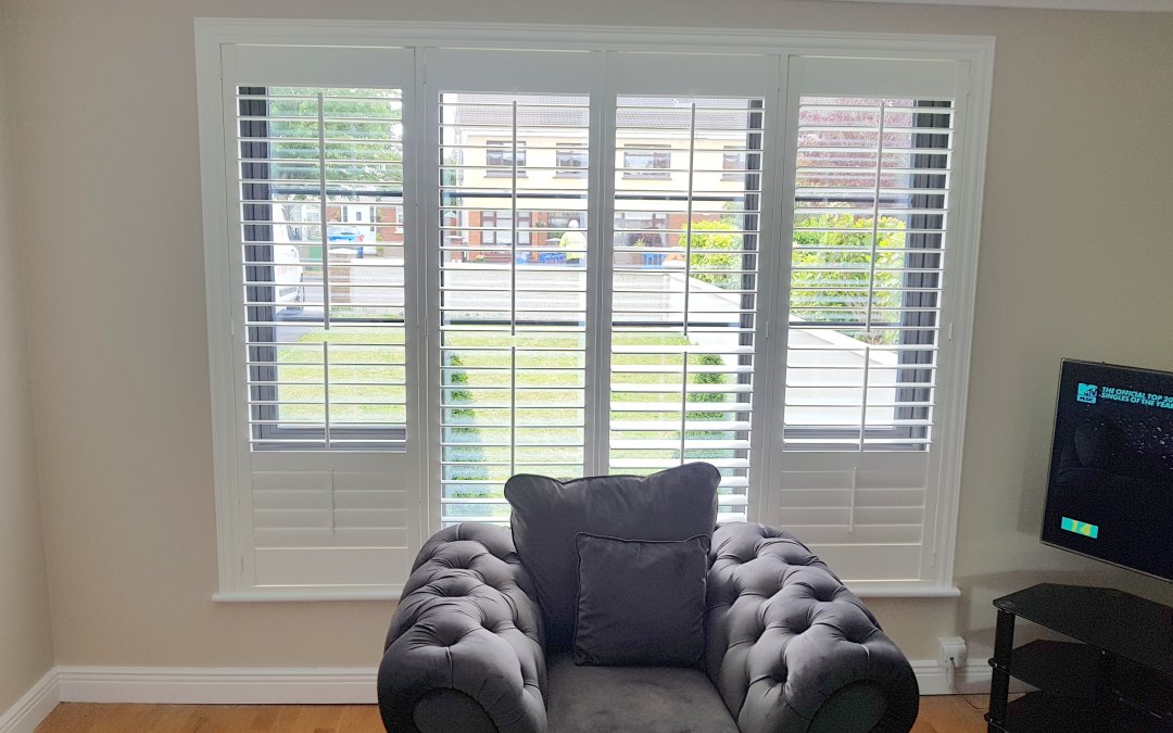 Plantation shutters our fitter installed in Ashbourne, Co Meath