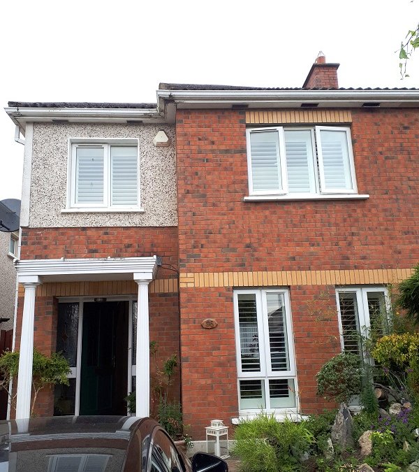 Large sitting room and a bedroom shutter fitted in Clonee, Dublin 15