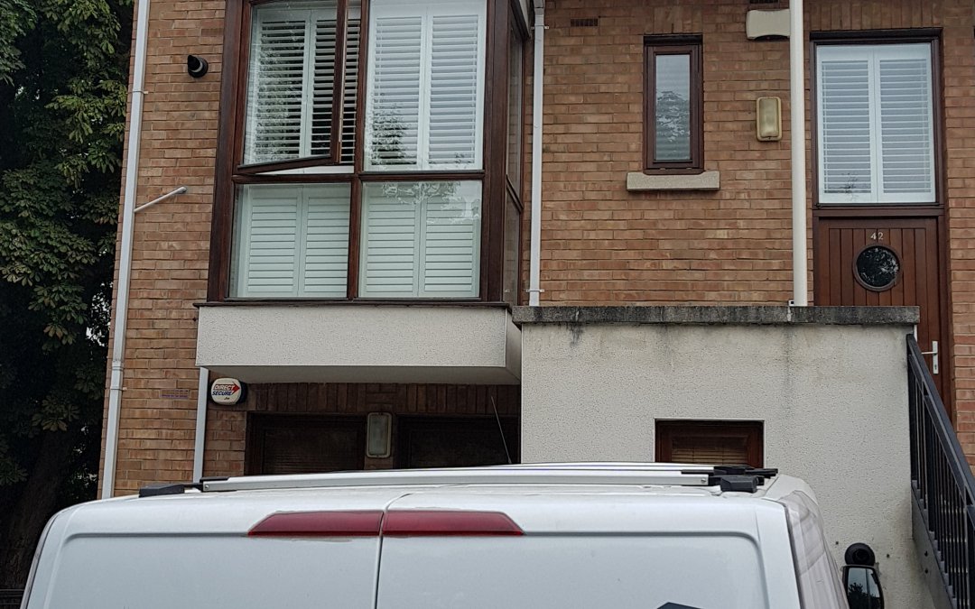 Tier on tier shutters fitted in Griffith avenue, Dublin
