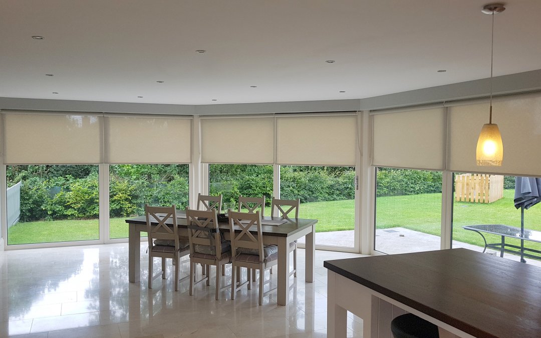 Screen roller blinds installed in Loughbarn, County Dublin