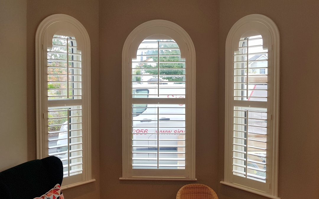 Arched Shutters installed in Mucklagh, County Offaly.