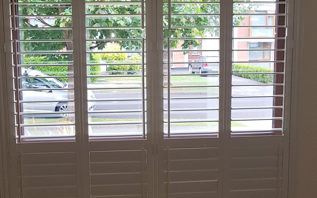 Plantation Shutters fitted in Stillorgan, County Dublin.