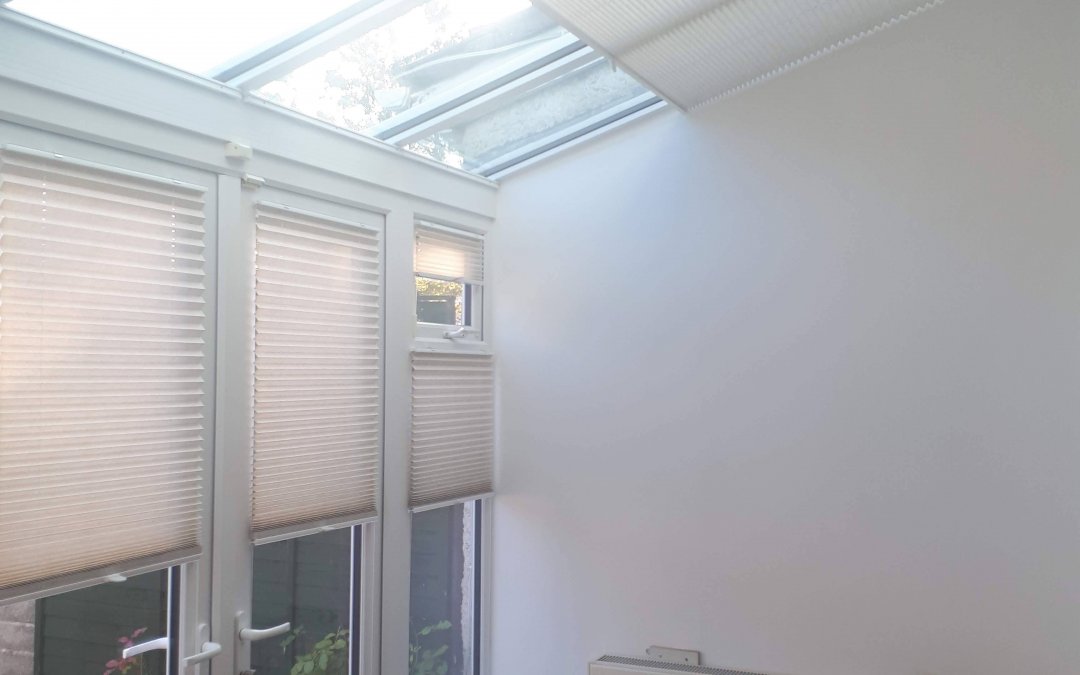 Pleated Blinds and Pleated Roof Blinds installed in Castleknock, Dublin 15.