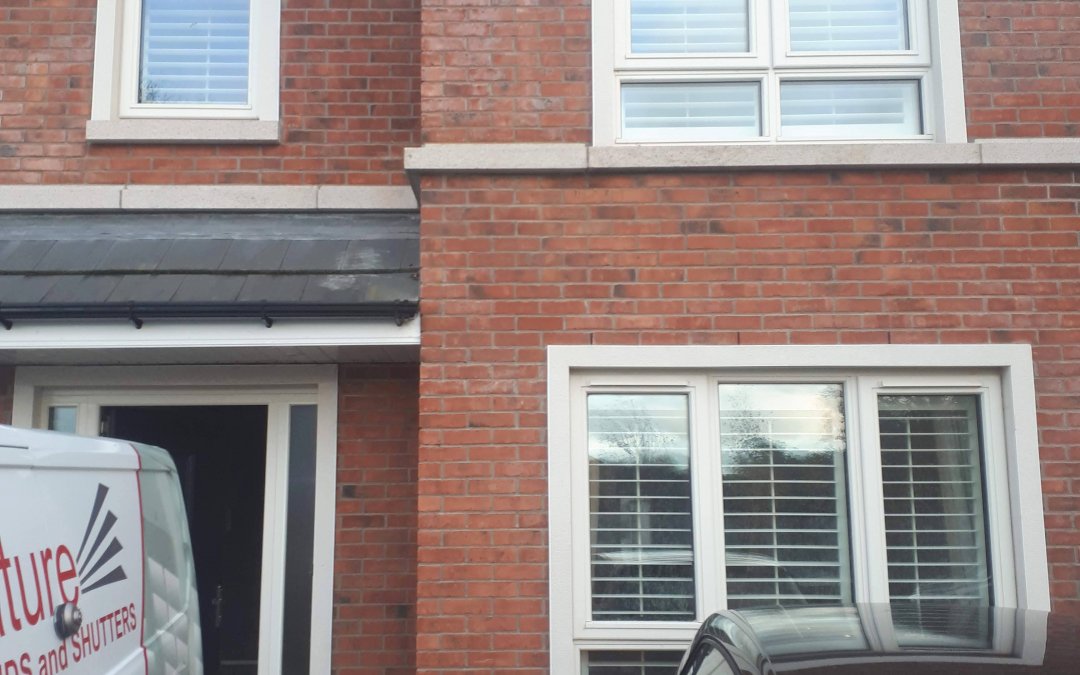 Plantation Shutters and Pleated blinds installed in Celbridge, Co Kildare.