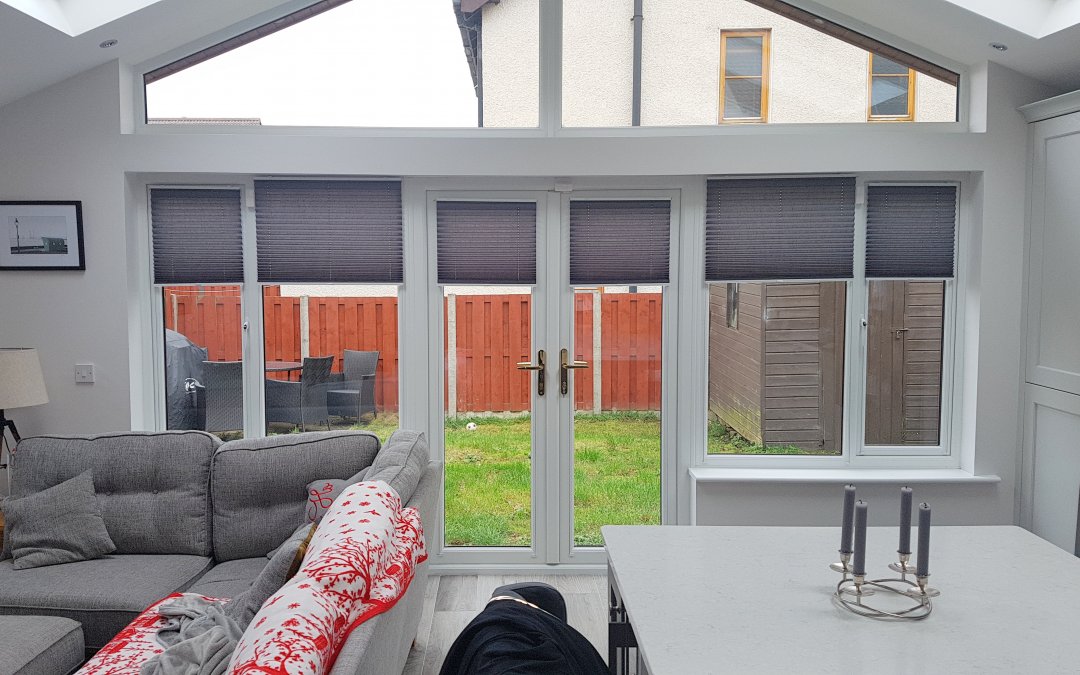 Pleated blinds installed in Ratoath, County Meath