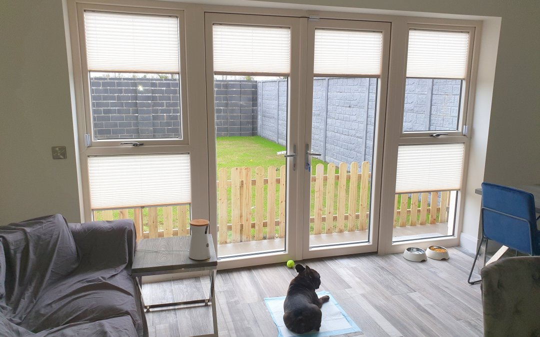 Pleated Blinds installed in The Willows, Dunshaughlin, Meath.