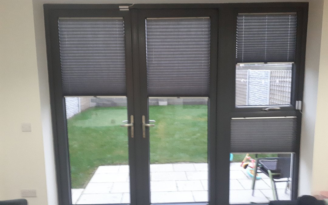 Pleated Blinds installed in Churchfield, Ashbourne.