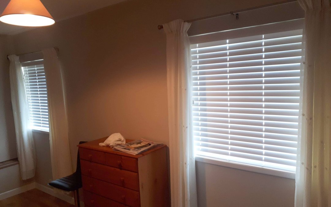 White Venetian blinds in Sallynoggin, South County Dublin