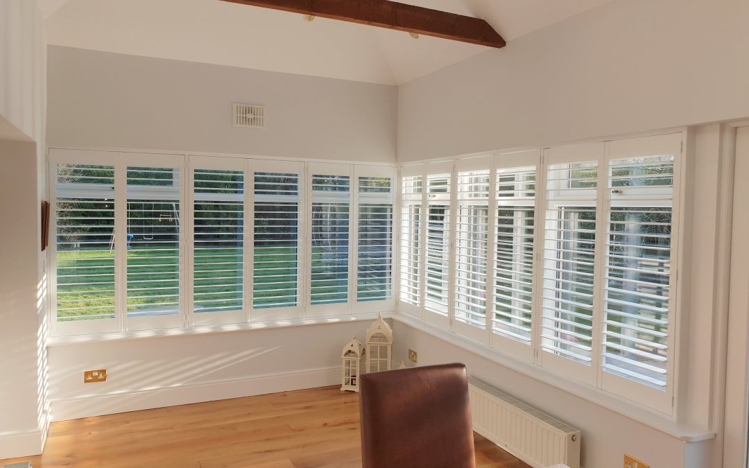 Conservatory fitted with Plantation Shutters in Naas, Kildare